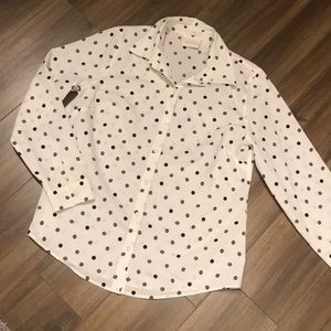 Chico’s Long Sleeve Button Down Black And White
